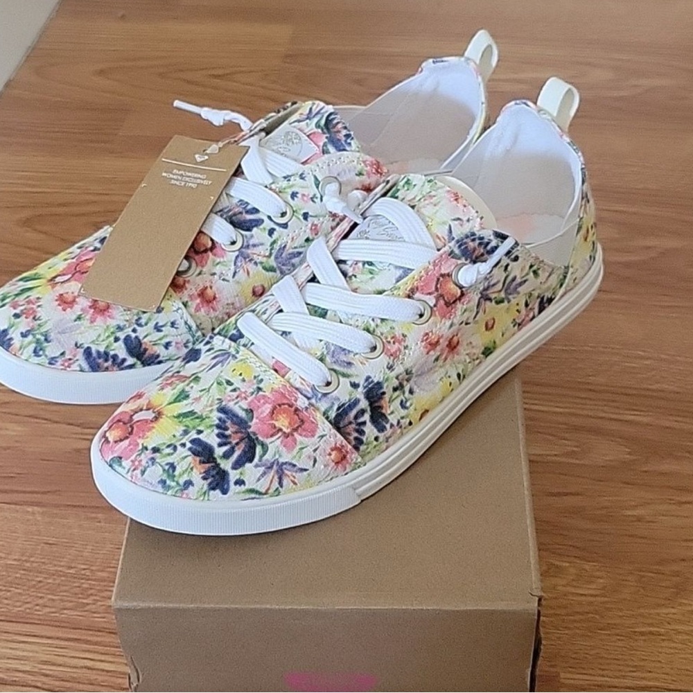 Roxy Floral Athletic Shoes - Multicolor - Picture 7 of 9